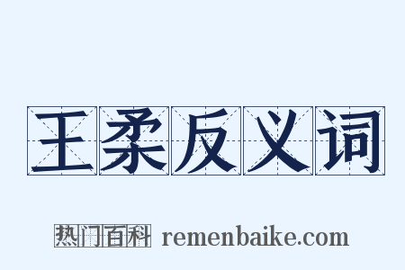 王柔反义词是什么意思的图片
